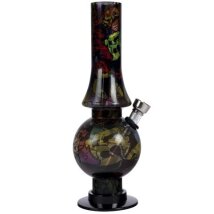 Bong Acryl Graffiti dunkel 20cm