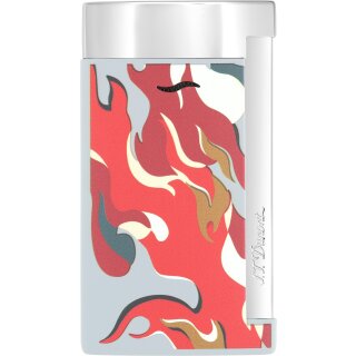 St.Dupont Feuerzeug Slim7 Camo Red/Chrome 0277551