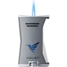 COLIBRI Feuerzeug Slim schwarz/chrom