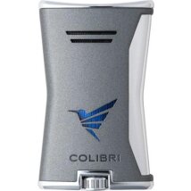 COLIBRI Feuerzeug Slim anthrazit/chrom