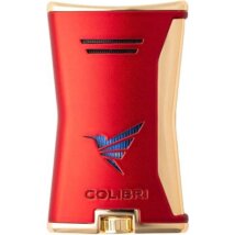COLIBRI Feuerzeug Slim rot/gold