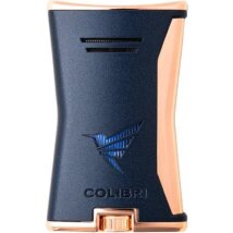 COLIBRI Feuerzeug Slim marine/gold