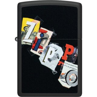 ZIPPO schwarz color Zippo Letters 60007463