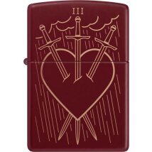 ZIPPO Merlot Heart Swords 60007475