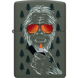 ZIPPO Green matte Color Old Man Zippo 60007478
