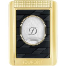DUPONT Zigarrencutter Stand Monogramm gold/schwarz 003479