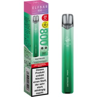 ELFBAR E-Shisha 800 Cactus Ice 20 mg/ml