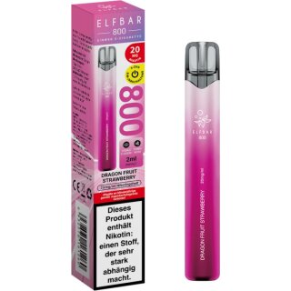 ELFBAR E-Shisha 800 Dragon Fruit Strawberry 20 mg/ml