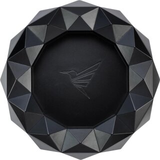COLIBRI Zigarrenascher Metall rund Quasar schwarz