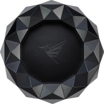COLIBRI Zigarrenascher Metall rund Quasar schwarz