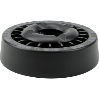 Ascher mit Stern-Einsatz Casino schwarz 14cm
