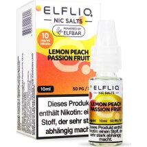 ELFBAR ELFLIQ Lemon Peach Passion Fruit10mg/ml Nic Salt 10ml