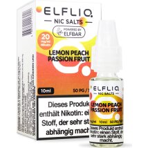 ELFBAR ELFLIQ Lemon Peach Passion Fruit 20mg/ml Nic Salt10ml