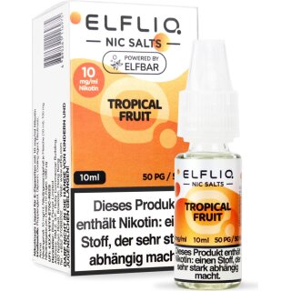 ELFBAR ELFLIQ Tropical Fruit 10mg/ml Nic Salt 10ml