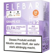 ELFBAR ELFA Pod Grape Ice 20mg/ Nikotin 2er