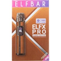 ELFBAR ELFX Pro Kit mit Leerpod (2ml) 0.8 Ohm braun