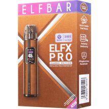 ELFBAR ELFX Pro Kit mit Leerpod (2ml) 0.8 Ohm braun