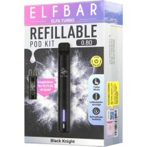 ELFBAR ELFA Turbo Kit mit Leerpod (2ml) 0.8 Ohm Black Night