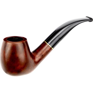 Pfeife JEAN CLAUDE gebogen hellbraun, Ring Acryl