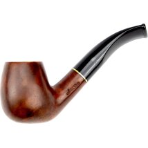 Pfeife JEAN CLAUDE gebogen hellbraun, Ring Acryl