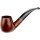 Pfeife JEAN CLAUDE gebogen hellbraun, Ring Acryl