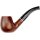 Pfeife JEAN CLAUDE gebogen hellbraun, Ring Acryl