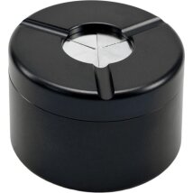 Ascher Aluminium mit Drehverschluss schwarz Ø 80mm, H 55mm