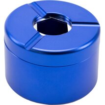 Ascher Aluminium mit Drehverschluss blau Ø 80mm, H 55mm