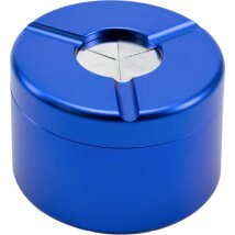 Ascher Aluminium mit Drehverschluss blau Ø 80mm, H 55mm