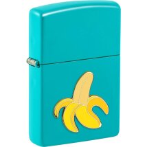 ZIPPO Flat Turquoise Emblem Banana 2008118