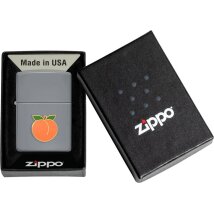 ZIPPO Flat Grey Emblem Peach 2008117
