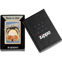 ZIPPO messing gebürstet Plakette Beer 2008115