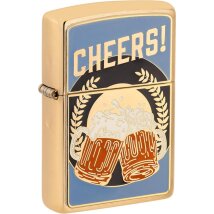 ZIPPO messing gebürstet Plakette Beer 2008115