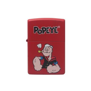 Zippo Popeye red matt Druck