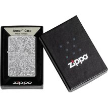 ZIPPO Armor Case chrom poliert Deep Carved Pattern