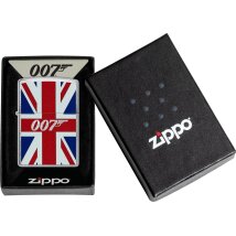 ZIPPO chrom gebürstet color James Bond 007 UK Flag...