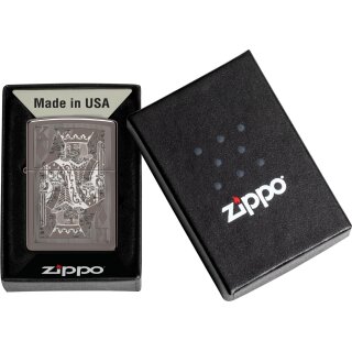 ZIPPO Black Ice gelasert Kings of Diamonds 2 60007564