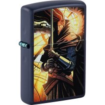 ZIPPO Navy Blue Matte color Medieval Warrior 60007542