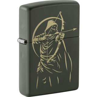 ZIPPO Green Matte gelasert Bow Hunter 60007579