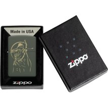 ZIPPO Green Matte gelasert Bow Hunter 60007579