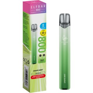 ELFBAR E-Shisha 800 Grape Mint 0 mg/ml