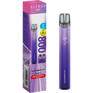 ELFBAR E-Shisha 800 Blackberry Ice 0 mg/ml