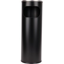 Sand-Standascher Edelstahl schwarz matt