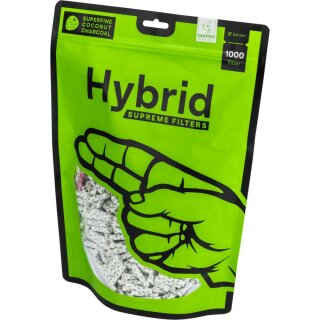 Hybrid Supreme Filters Zellstoff/Aktivkohle Ø 6,4mm/Beutel