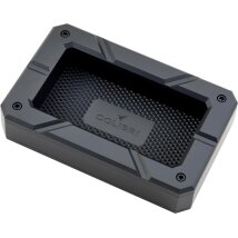 Colibri Zigarrenascher Aluminium Rally schwarz 6 Abl.