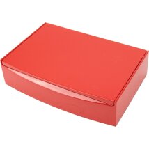 Humidor rot glänzend für ca. 10 Zigarren