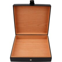 Humidor Havanna Leder schwarz/bunt bedruckt ca. 8-10Zig.
