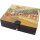 Humidor Havanna Leder schwarz/bunt bedruckt ca. 8-10Zig.