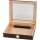 Humidor Walnut Finish Glasdeckel