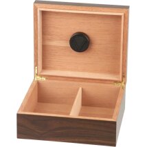 Humidor Walnut Dekor dunkel für ca. 25 Zigarren